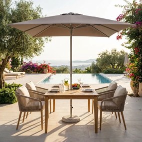 NICOLAUS - ombrellone in alluminio 3 x 4 m