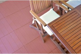 Set 4 Piastrelle in Plastica da Esterno 60 x 60 cm Forata...