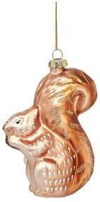 Decorazione per albero di natale in vetro fatta a mano 11 cm Squirrel – Sass & Belle