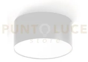 Gpl240c- plafoniera bianca a led in alluminio 3000k 960lm 12w d.12cm