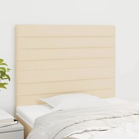 Testiera 2 Pz Crema 100x5x78/88 Cm İn Tessuto /