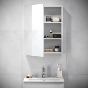 Armadietto da bagno con specchio KENWOOD 65x50 cm bianco