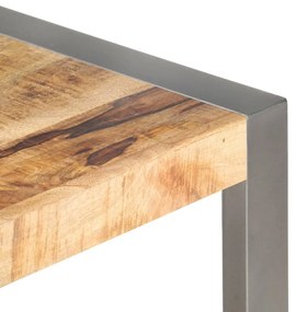 Tavolino da salotto 110x60x40 cm in legno di mango grezzo