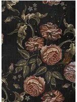 Coordonne Carta da parati panoramica Embroidery Flora - Black