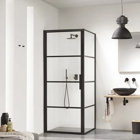 Lampada a sospensione industriale piccola nero opaco - Sicko