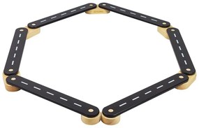 Trave di equilibrio montessori nera in pino massiccio 10x408x5 cm Montessori – Meowbaby
