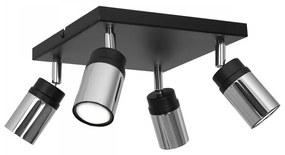 Faretto NEST 4xGU10/8W/230V nero/cromo