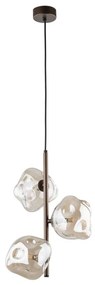 Lampadario a sospensione LAVA su cavo 3xG9/8W/230V bronzo/beige fumé
