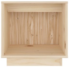 Comodini 2 pz 40x30x40 cm in legno massello di pino