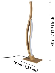 Eglo 901213 - Lampada da tavolo LED GRISOLIA LED/12W/230V 4000K beige