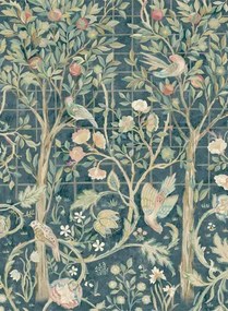 Morris & Co Carta da parati panoramica Melsetter - Indigo Rose