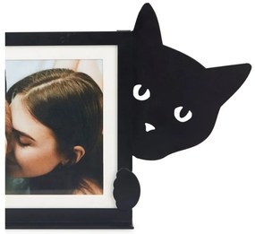 Cornice verticale in metallo nero 36x16 cm Hidden Cat - Balvi