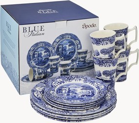 Set di piatti Blue Italian 12 pz