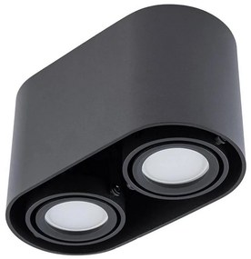 Faretto SIROK 2xGU10/30W/230V nero