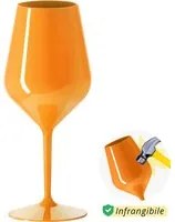 Calice vino in tritan 470 ml arancione