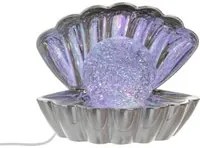 Lampada conchiglia LED con perla e cromoterapia