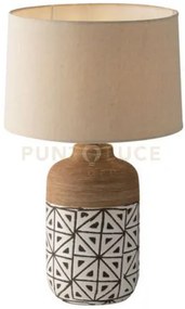 Lume vietri in ceramica 1 luce attacco e27 30x49cm con paralume in ...