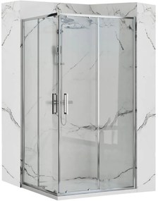 Rea Punto box doccia 80x80 cm quadrato cromo lucida/vetro trasparente REA-K0863