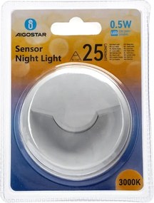 Aigostar - Lampada notturna LED con sensore LED/0,5W/230V 3000K