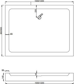 Mexen Apia cabina doccia scorrevole 120 x 90 cm, trasparente, nera + piatto doccia Rio - 840-120-090-70-00-4510