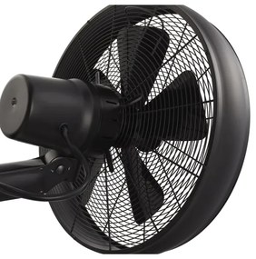Lucci air 213124 - Ventilatore da parete BREEZE 55W/230V nero + tc