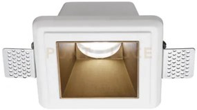 Gfa642- faretto in gesso finitura rame giallo da incasso 1 luce att...