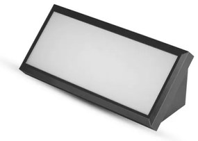 Lampada da parete LED esterna 12W 230V 4000K IP65 nera