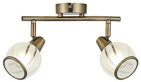 Prezent 14104 - Faretto SIENTO 2xE14/40W/230V ottone