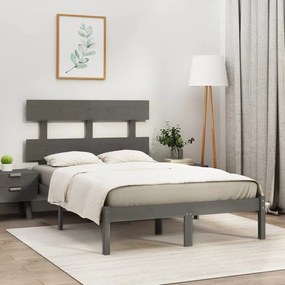 Giroletto Grigio İn Legno Massello 150x200 Cm King Size /