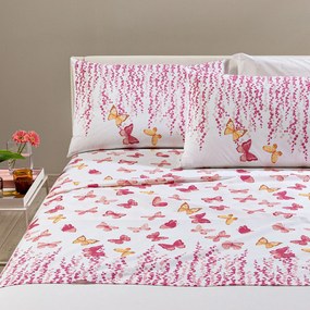 Completo Lenzuola in Cotone Kimberly Piazza e Mezza Caleffi