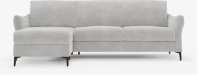 Dalia divano letto angolare con vano contenitore - materasso alto 18 cm in raffinato tessuto smacchiabile T30