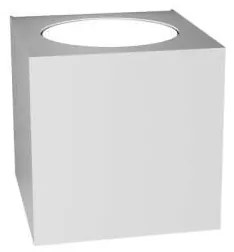 Applique Moderna Plate Metallo Bianco 2 Luci Gx53 Biemissione