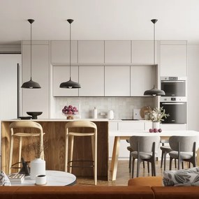 Sollux SL.1330 - Lampadario a sospensione con filo GINA 1xE27/15W/230V diametro 38 cm nero