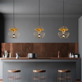 Lampadario a sospensione con filo TELMANDER 1xE27/40W/230V oro