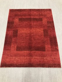 Loribaft Tappeto 160 x 200 Rosso (Iran) Annodato A Mano