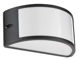 Lampada applique per esterni FABIUS a doppia emissione in alluminio NERO