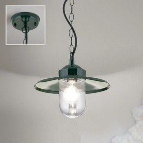 Orion AL 11-1318 - Lampada a sospensione da esterno EDWARD 1xE27/60W/230V IP44 verde