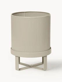 Vaso con superficie millerighe Bau, alt. 24 cm