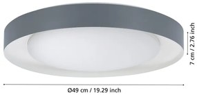 Eglo 99782 - Plafoniera LED dimmerabile LAURITO LED/24W/230V 3000-6500K+ TC