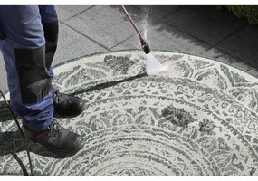 Tappeto da esterno verde e crema , ø 200 cm Siruma - NORTHRUGS