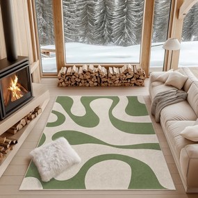 Tappeto verde lavabile 60x100 cm Matcha Latte – Mila Home