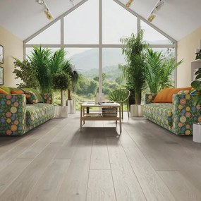 Parquet multistrato forte XL in rovere irlandese verniciato e spazzolato family sp. 14/2.5 mm 1.37 m²