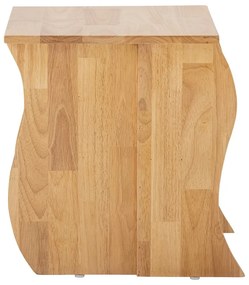 Sgabello in legno di gomma in colore naturale Bark - Bloomingville
