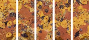 Quadri 5 pezzi – Astrazione ispirata a G. Klimt