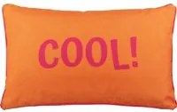 Cuscino da esterno 30x50 cm arancione scritta double face