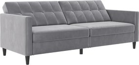 Divano grigio chiaro in velluto 203 cm Hartford - Støraa