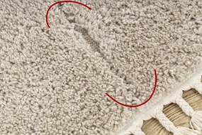 Tappeto BERBER 9000 crema Frange berbero marocchino shaggy - PRODOTTO DI SECONDO GRADO