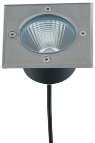 Faro a incasso calpestabile led walk acciaio quadrato 12w 1500lm 40...