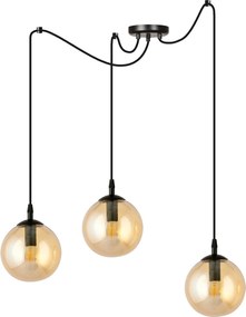 Lampadario a sospensione GIGI 3 BLACK MIODOWY