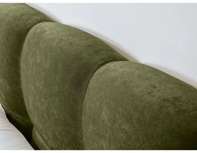 Letto matrimoniale imbottito verde rete inclusa 180x200 cm Kumo - Bobochic Paris